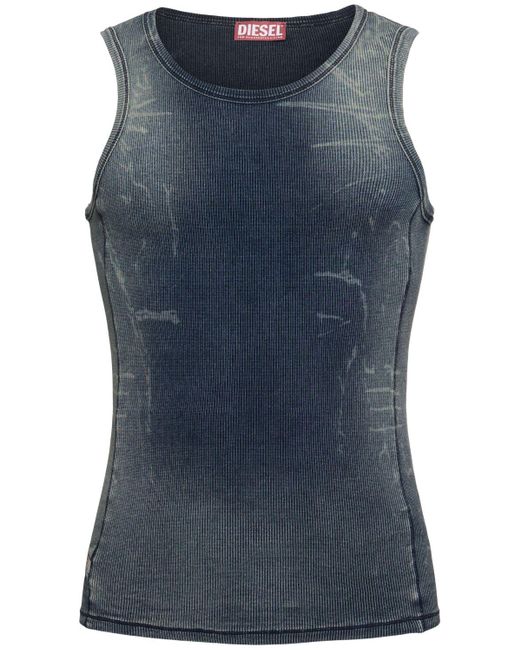 DIESEL Herren Tanktop Aus Bio-Baumwolle „T-Go“ in Blue für Herren