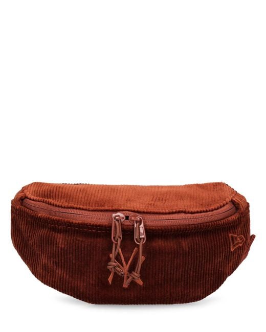 KTZ Brown Ny Yankess Mini Corduroy Belt Bag