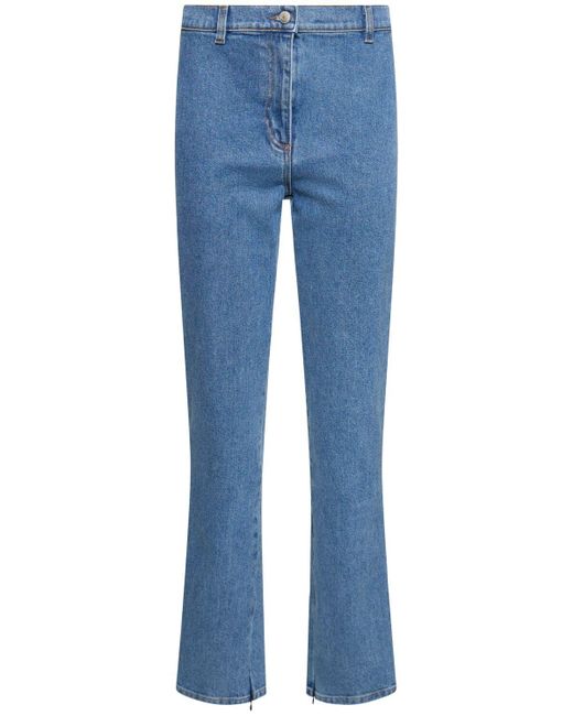Magda Butrym Blue Denim High Rise Skinny Jeans