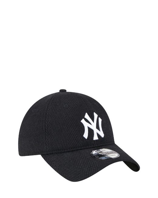 KTZ Black 9twenty New York Yankees Herringbone Hat for men