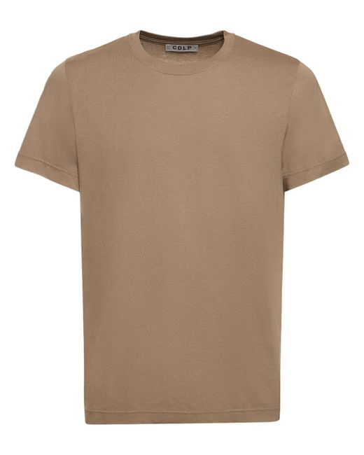 CDLP Natural Pack Of 3 Lyocell & Cotton T-shirts for men