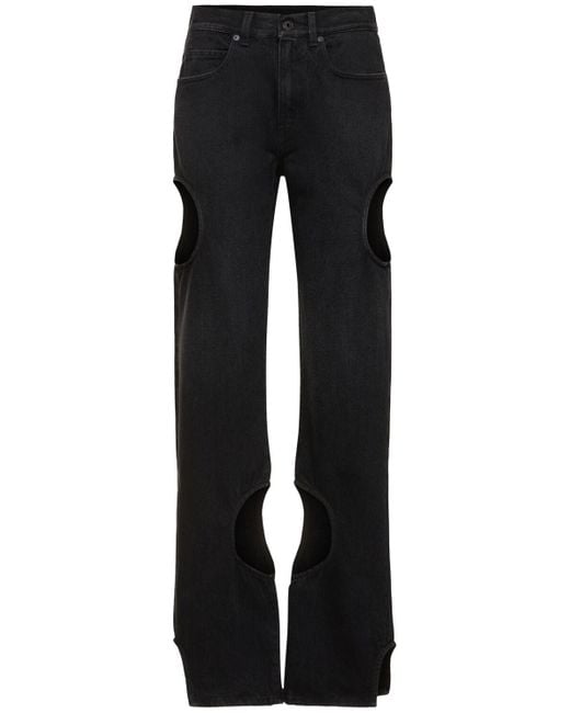 Jeans de denim de algodón Off-White c/o Virgil Abloh de color Black