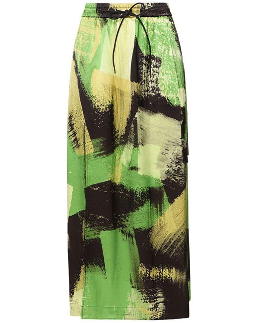 Y-3 Green Tech Printed Midi Skirt