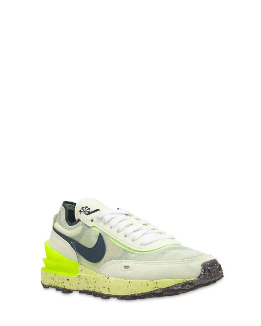 Nike lime green waffle one Synthetic Waffle One Crater Sneakers in Lime Ice (Green) for