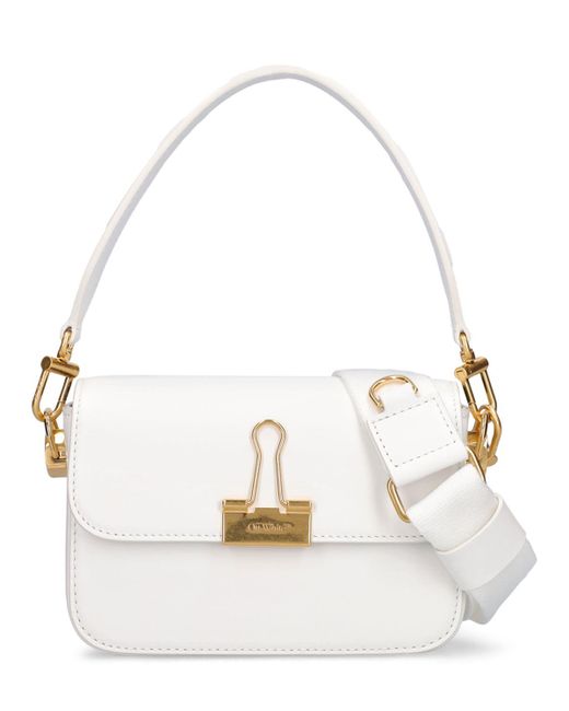 Petit sac porté épaule plain binder Off-White c/o Virgil Abloh en coloris White