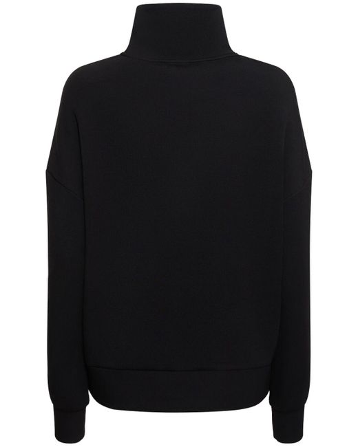 Suéter con media cremallera Varley de color Black