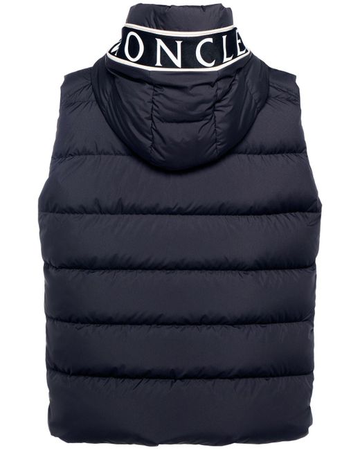 メンズ Moncler Cardamine Tech Down Jacket Blue