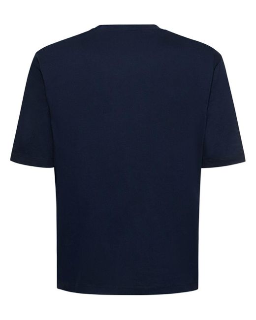 DSquared² Blue Loose Fit Cotton T-Shirt for men