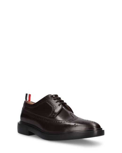 Thom Browne Brown Longwing Brogue Leather Lace-up Shoes for men