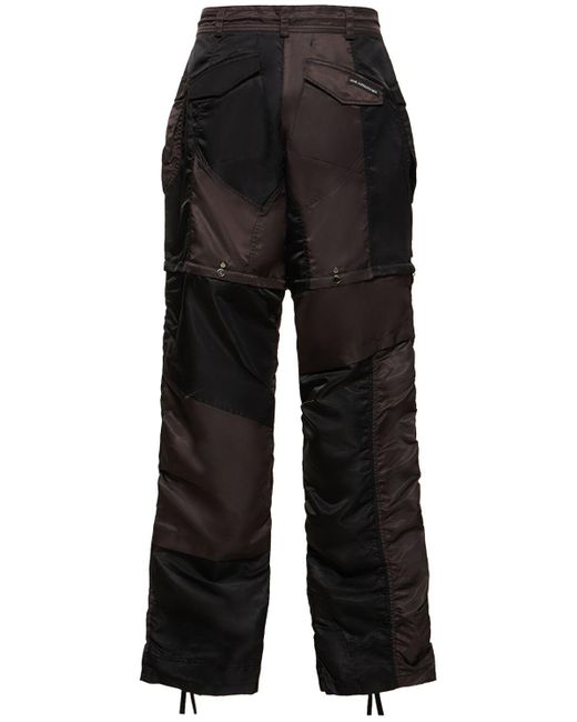 Pantaloni cargo in nylon patchwork rimovibili di ANDERSSON BELL in Black da Uomo