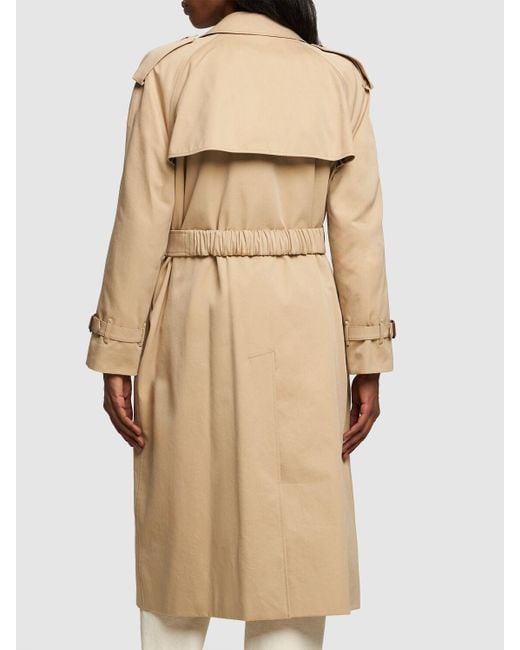 Burberry Natural Bellever Cotton Gabardine Trench Coat