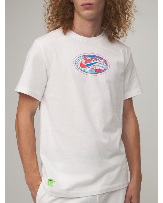 Nike Worldwide Globe T-shirt in White for Men | Lyst