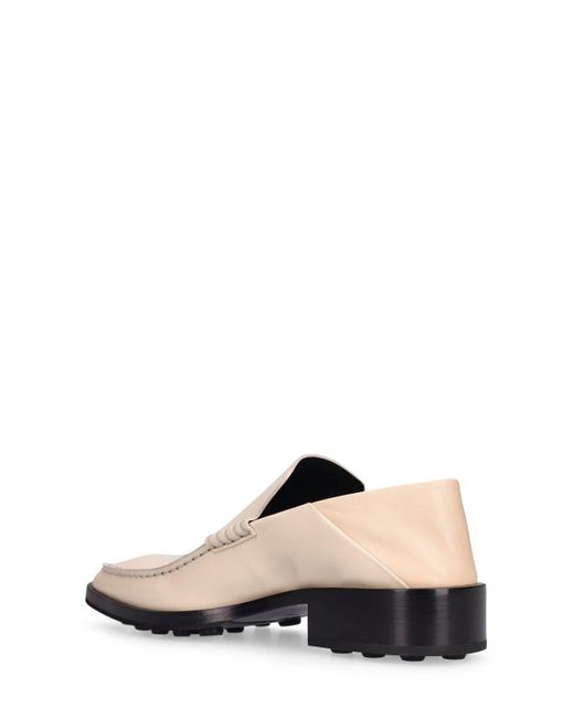 Jil Sander Natural 20Mm Leather Loafers