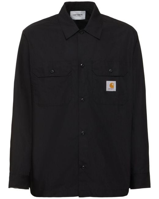 Chemise à manches longues craft Carhartt pour homme en coloris Black
