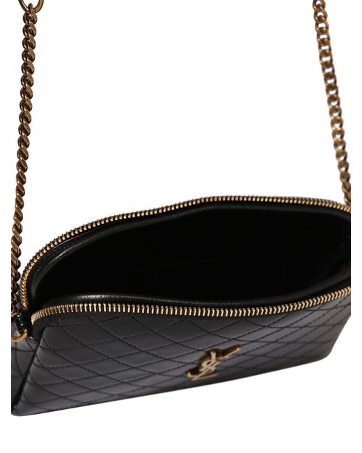 Saint Laurent Mini Gaby Patent Leather Shoulder Bag in Black Lyst