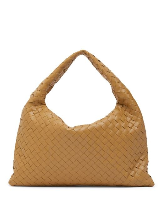 Bottega Veneta Brown Small Hop Leather Shoulder Bag