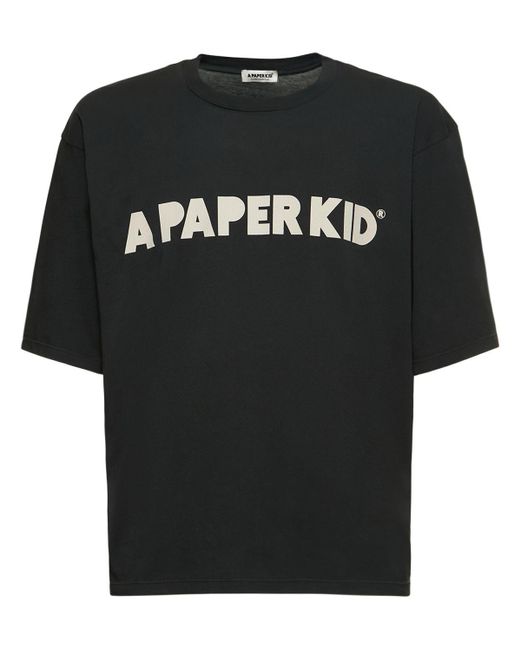 T-shirt di A PAPER KID in Black
