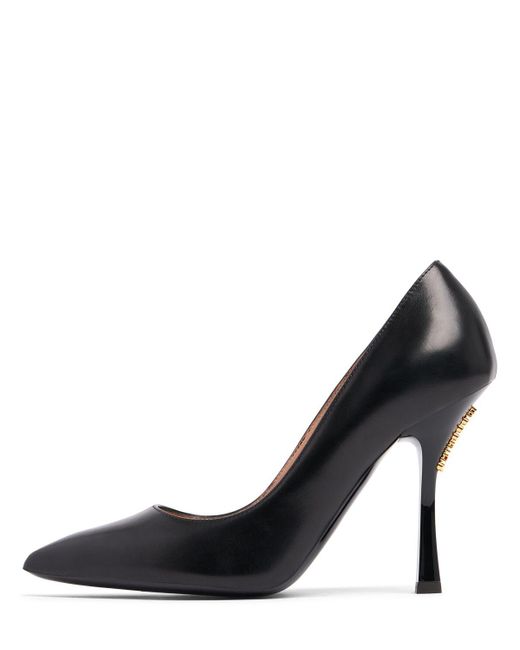Moschino レザーパンプス 100mm Black