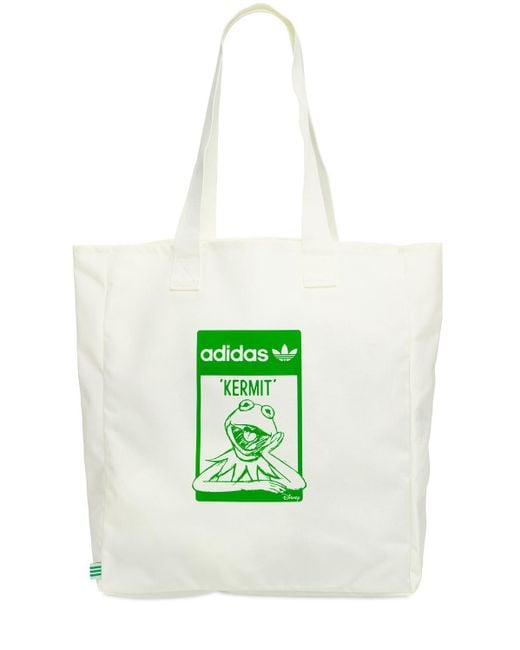 Adidas Originals White Kermit Tote Bag for men