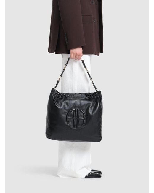 Borsa piccola kate in pelle di Anine Bing in Black