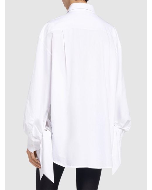Balenciaga ノットデザイン コットンシャツ White