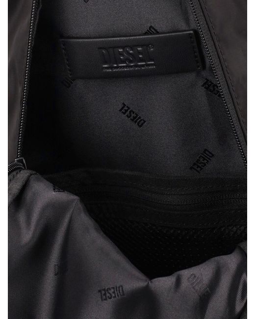 DIESEL Black Oval-d Light Nylon Body Bag for men