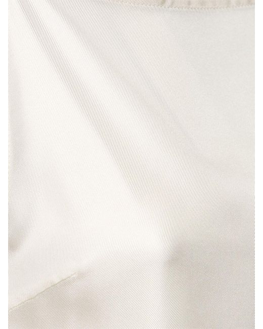 Vestito midi sulum in seta di Loulou Studio in White