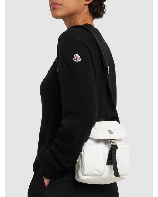 Donna Borsa A Tracolla Idrorepellente Mini Trick di Moncler in White