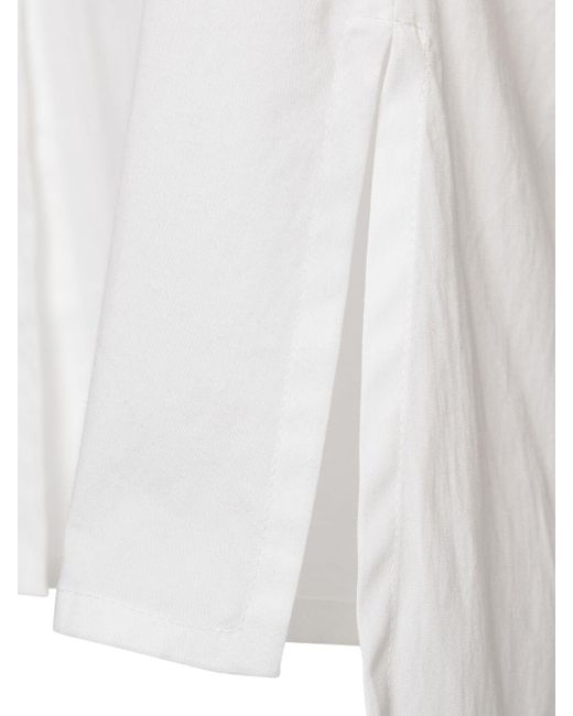 Dolce & Gabbana Ärmelloses Hemd Aus Popeline in White für Herren