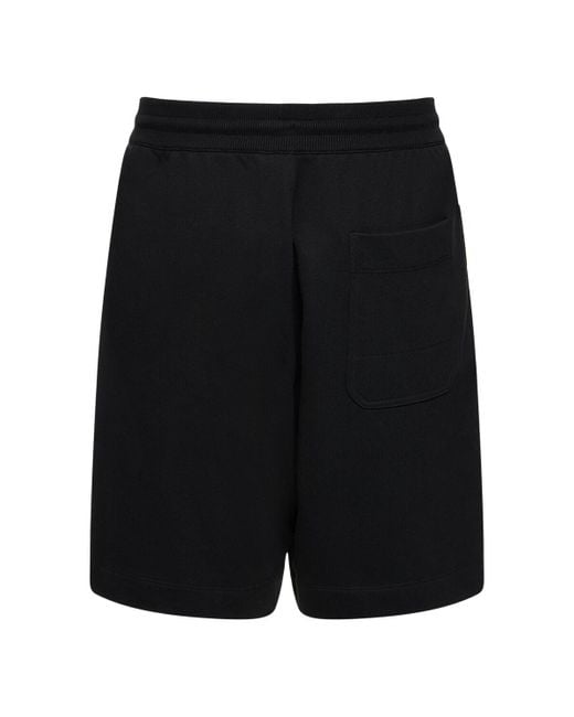 Y-3 Black French Terry Shorts for men