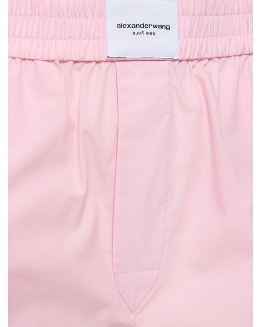 Shorts bóxer de algodón Alexander Wang de color Pink