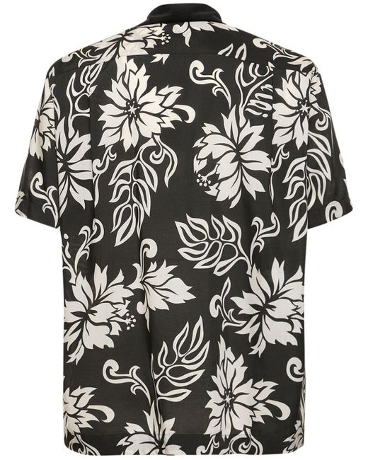 Chemise à imprimé floral Sacai pour homme en coloris Black