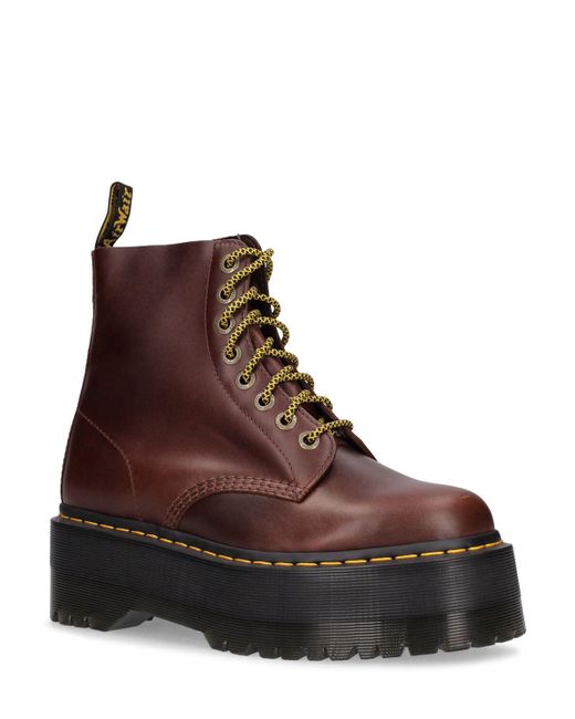 Dr. Martens Brown 60mm 1460 Pascal Max Leather Boots