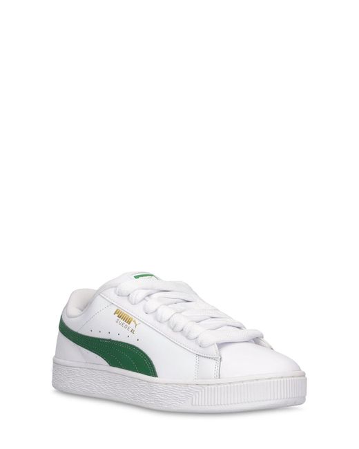 PUMA Green Xl Leather Sneakers for men