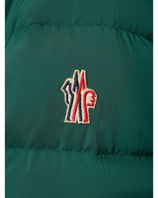 3 MONCLER GRENOBLE Green Rosiere Tech Nylon Long Season Jacket for men