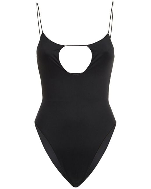 Tropic of C Black Sol Cut Out One Piece Swimsuit
