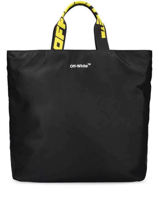 OffWhite c/o Virgil Abloh Synthetic Hard Core Nylon Tote Bag in Black