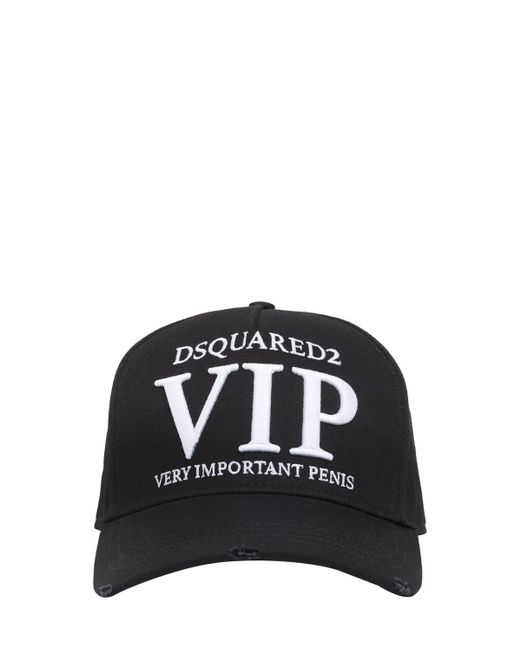 Cappello baseball vip con ricamo di DSquared² in Black da Uomo