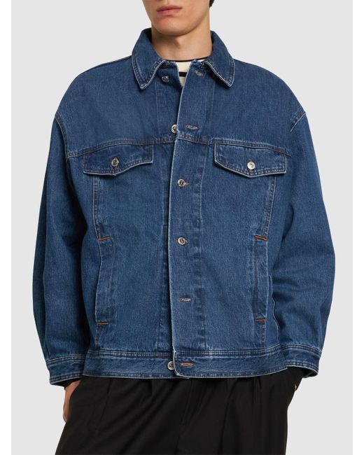 A.P.C. Blue Cotton Denim Jacket for men
