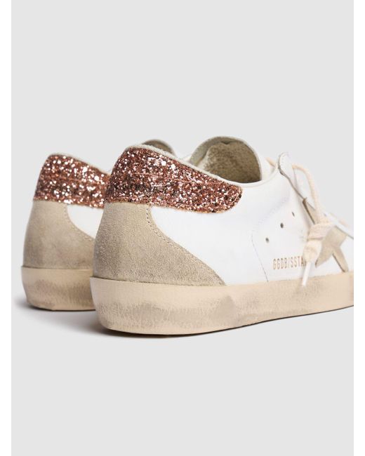 Baskets en cuir super-star 20 mm Golden Goose Deluxe Brand en coloris White