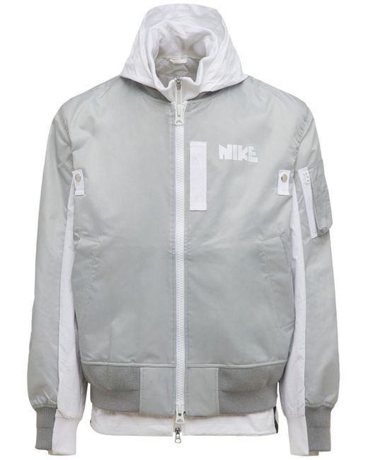 sacai layered jacket