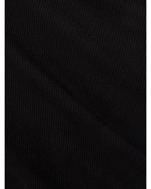 Vestido largo de algodón sin mangas ÉTERNE de color Black