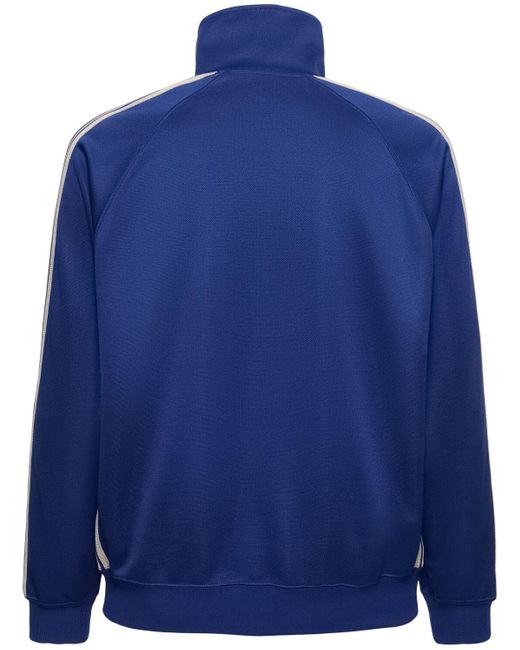 Needles Blue Logo Smooth Poly Track Jacket for men