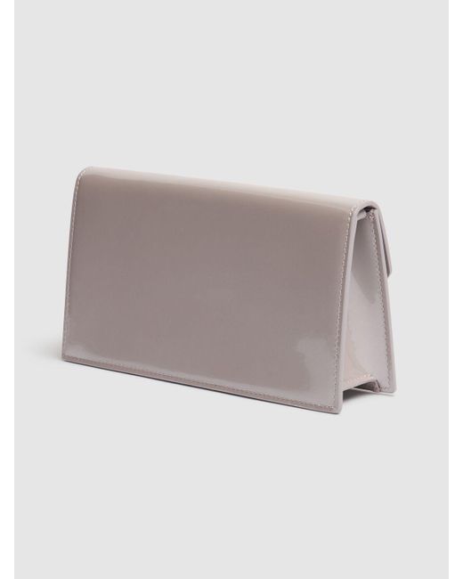 Christian Louboutin Gray Damen Lacklederclutch „Loubi54“