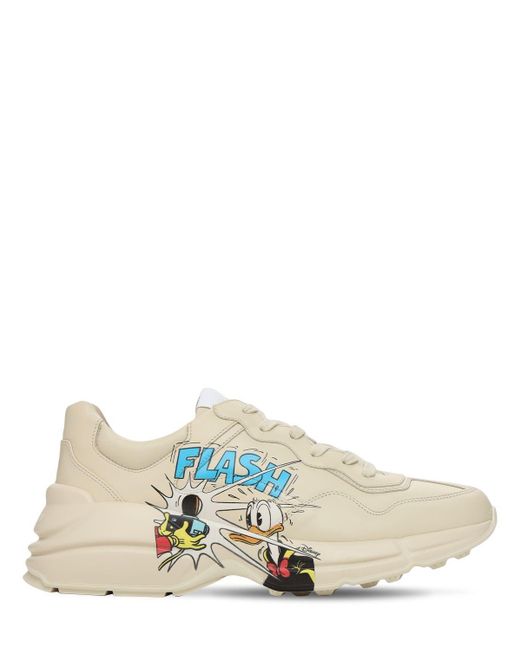 Gucci Rhyton "Disney x Donald Duck" sneaker in White für Herren