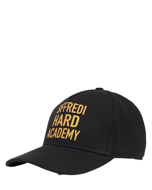 DSquared² Black Siffredi Hard Academy Baseball Cap for men