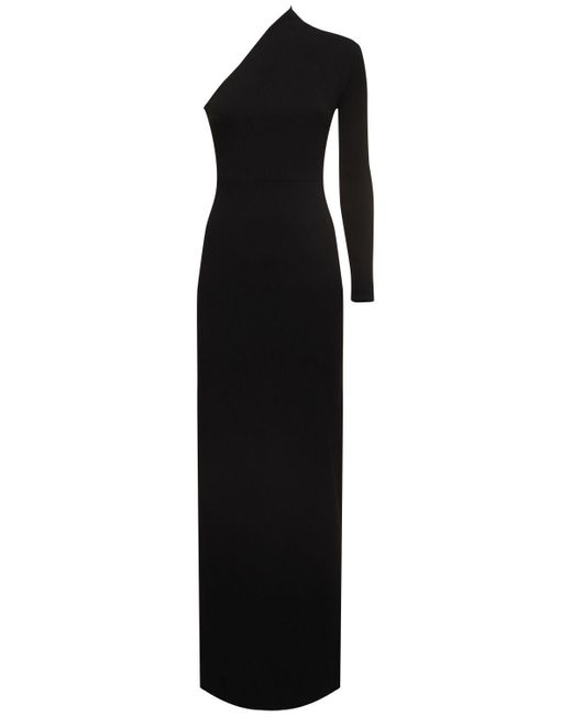 Solace London Joana クレープニットドレス Black