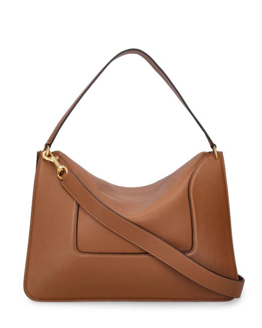 Wandler Brown Big Penelope Leather Shoulder Bag