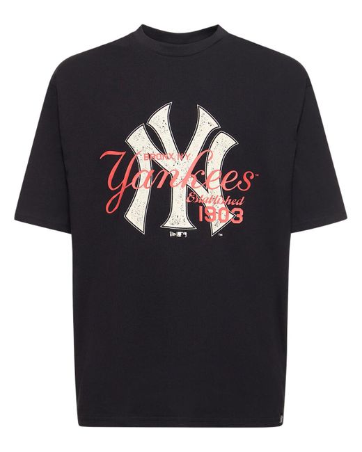 KTZ Black Ny Yankees Mlb Lifestyle T-shirt for men