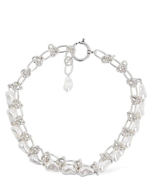 Isabel Marant Natural Rain Drop Chain Collar Necklace